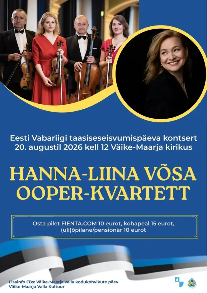 Hanna-Liina Võsa annab Väike-Maarjas tasuta taasiseseisvumispäeva kontserdi