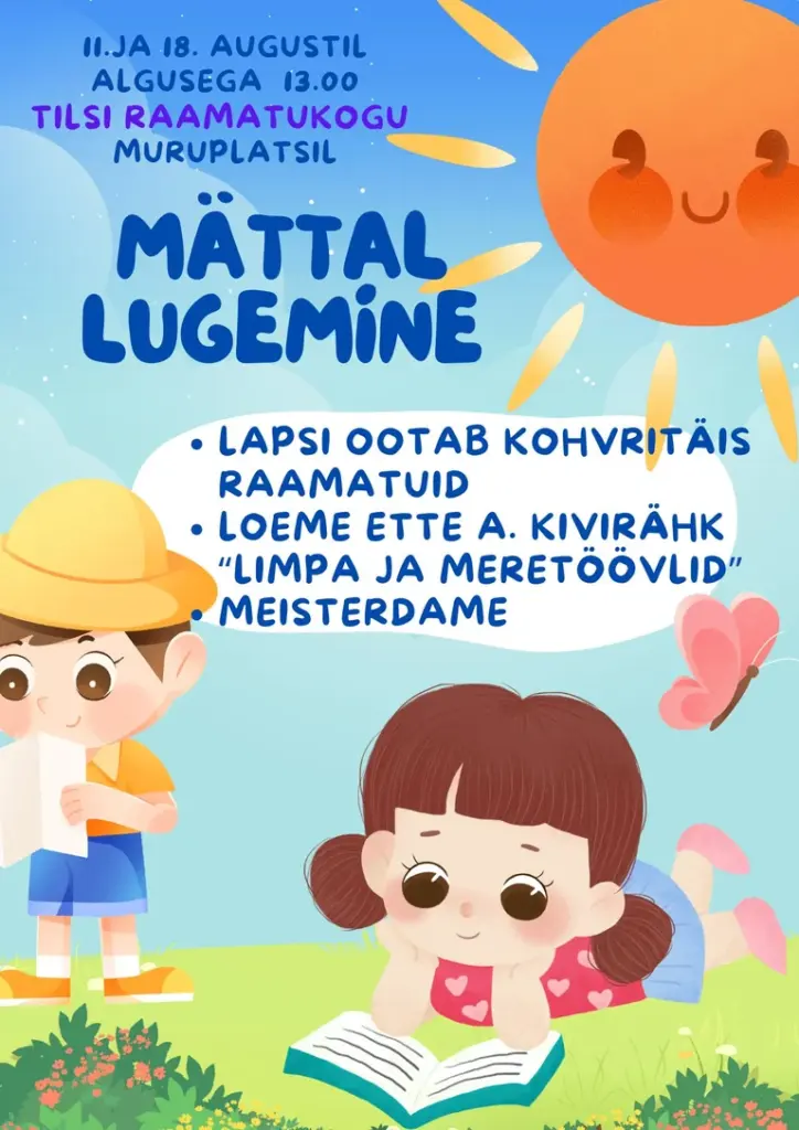 „Mättal lugemine” kutsub Tilsi lapsed 18. augustil murule