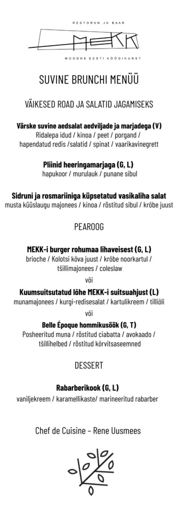 Pärnu Sunday Brunch 23. augustil: hind 25–49 eurot