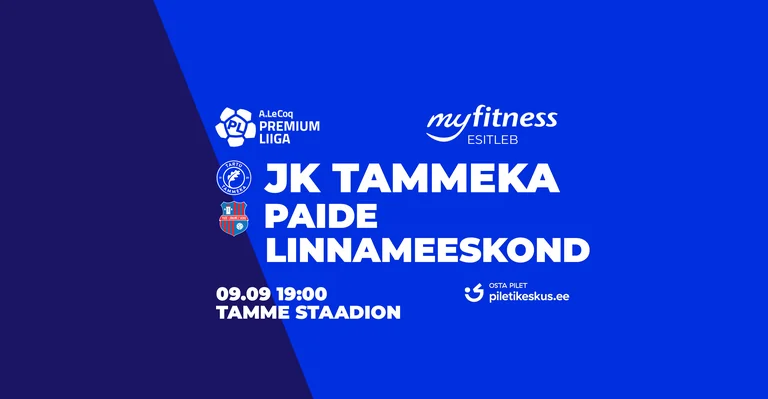 Tammeka–Paide kohtuvad Tartus: pilet kuni 10,90 eurot